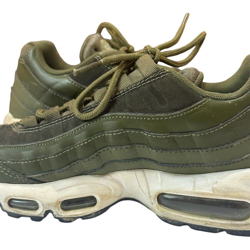 Nike Air Max 95 Olive Green Athletic Shoes - Picture 13 of 16